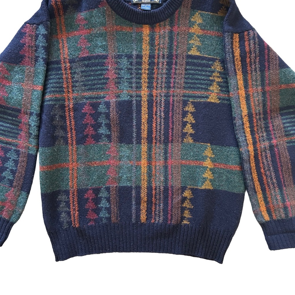 Vintage Thornton Bay Multicolor Wool Crewneck Sweater